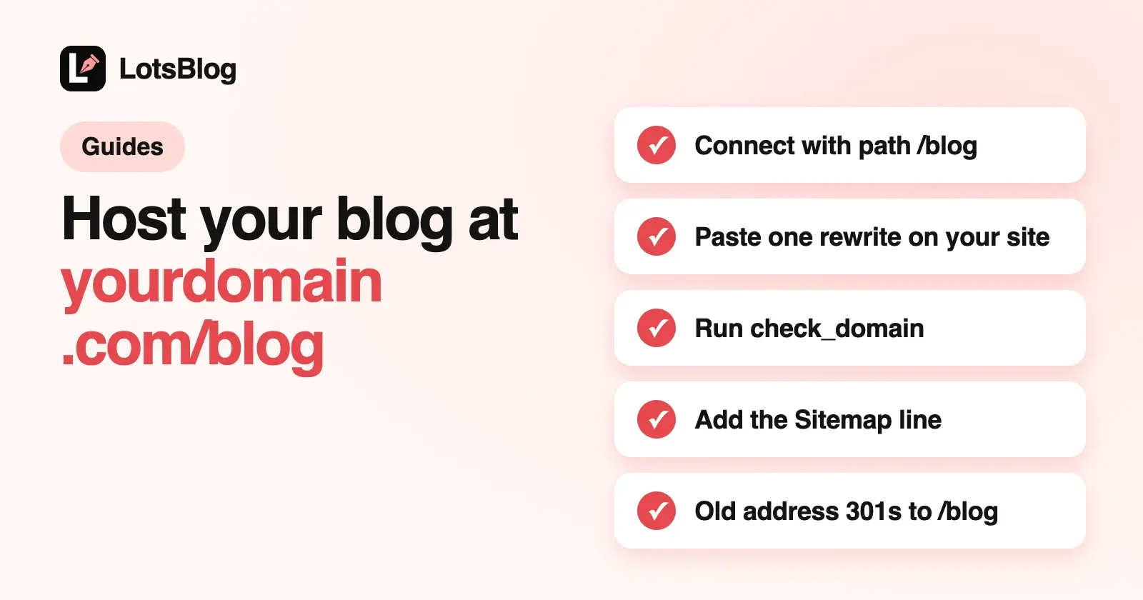 How to Host Your Blog at yourdomain.com/blog With LotsBlog