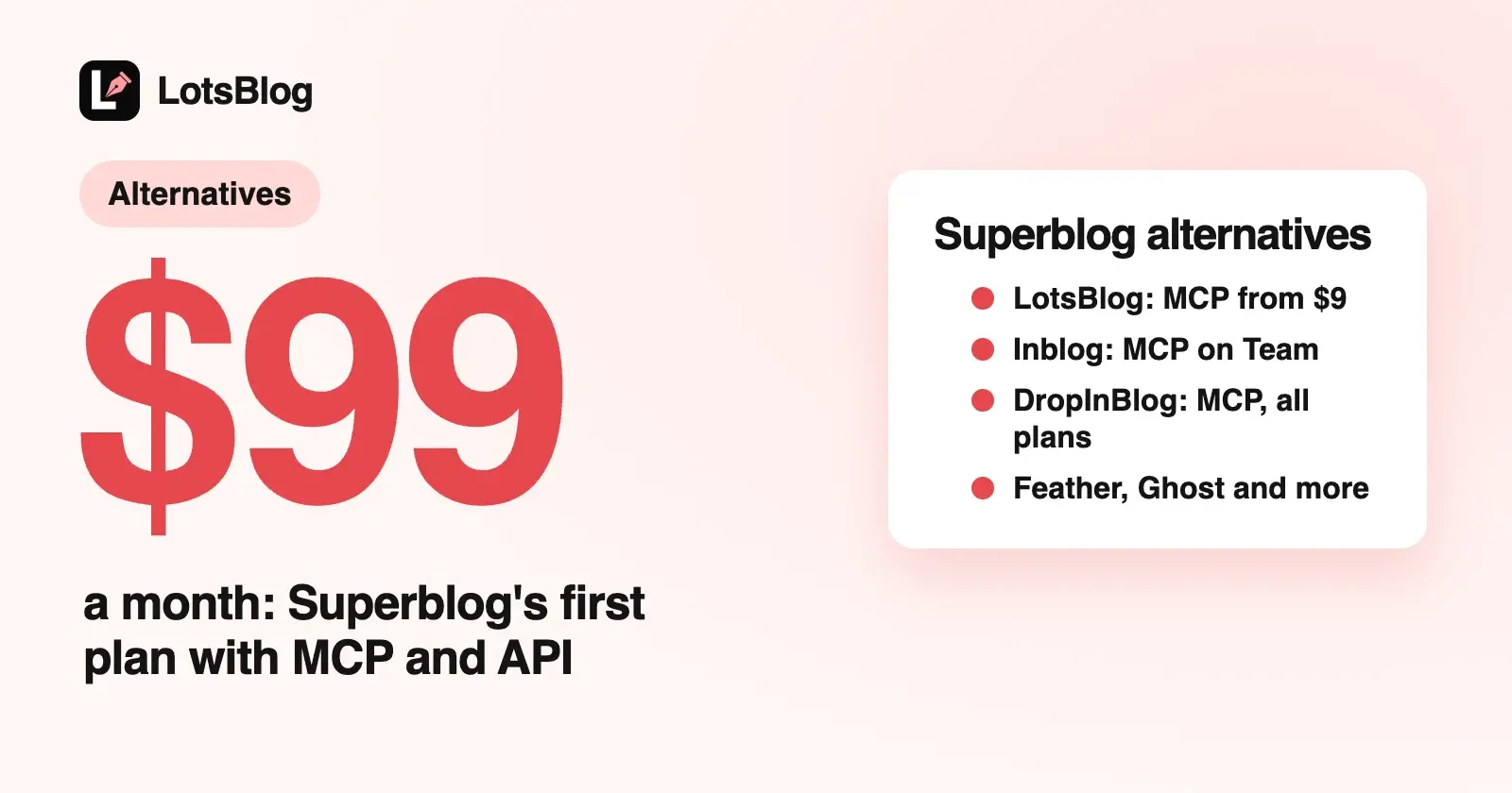 Superblog Alternatives for People Who Use an AI Agent